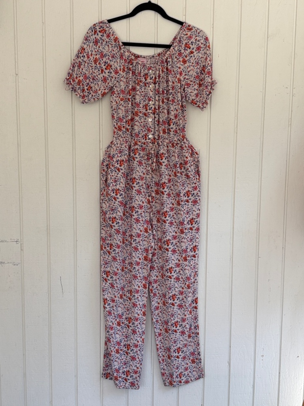 Tuckernuck Banjanan Floral Jumpsuit Multi Color Size Medium